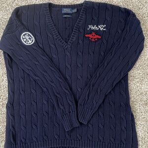 Ralph Lauren Navy Blue Cable Knit